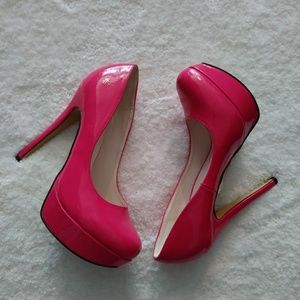 Heels size 7 pink